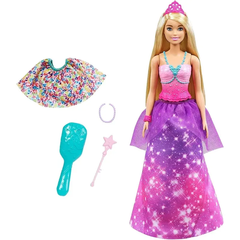 Economico Barbie Dreamtopia 2in1 da Principessa a Sirena Bambola Bionda Gioco Idea Regalo