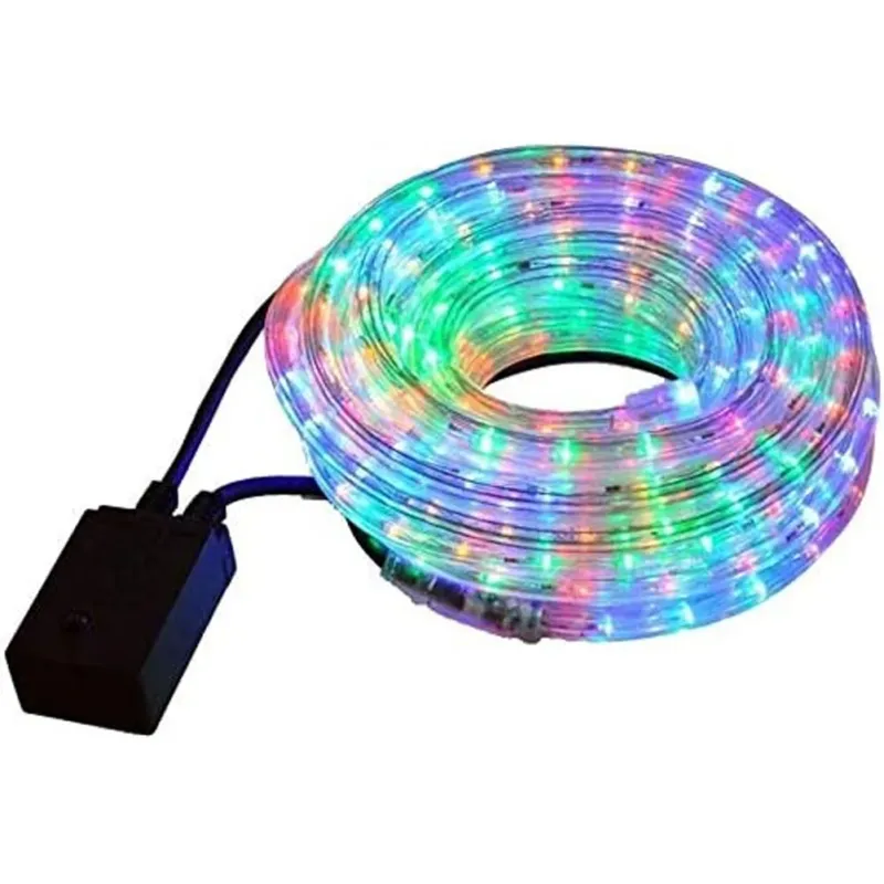 Tubo Luminoso 20 metri LED Natalizio Multicolore con Controller per Giochi Luce Vendita Finale