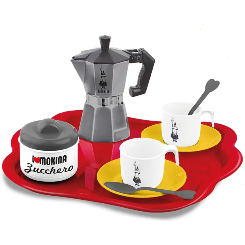 Più Venduto Bialetti Set Mokina e Vassoio Accessori Moka Caffettiera Caffè Gioco Idea Regalo