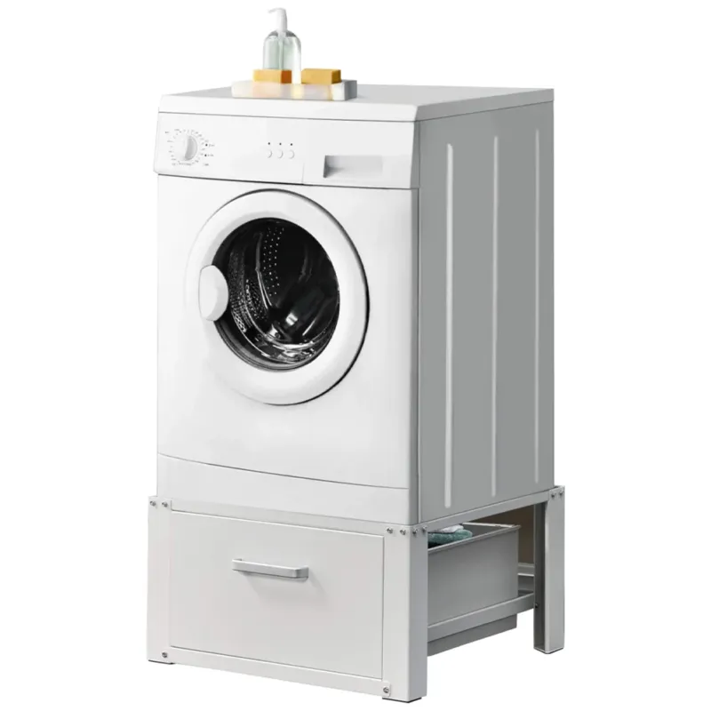A Buon Prezzo Supporto Base per Lavatrice e Asciugatrice con Cassetto Basamento Acciaio 150 kg