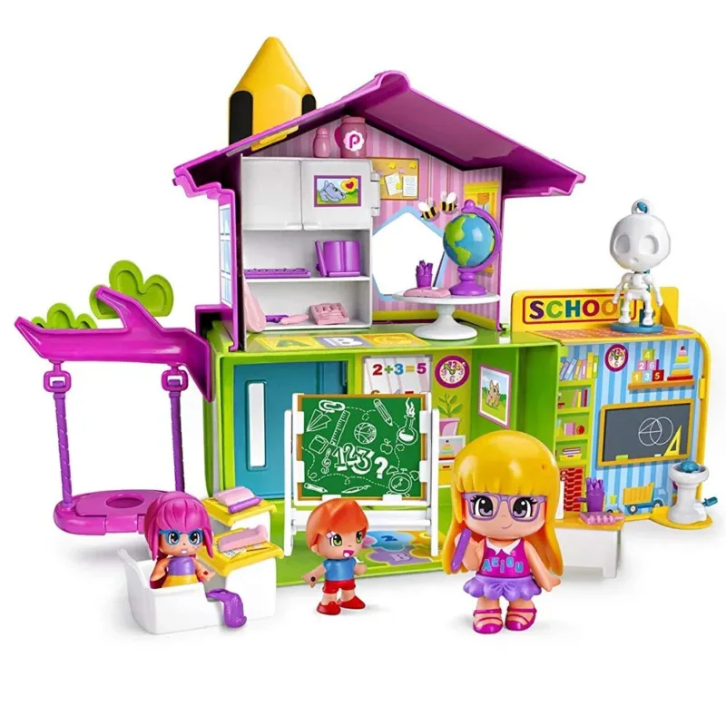 Ultime Pezzi Playset Scuola Pinypon Mix Max con 3 Bambole Personaggi e Accessori Gioco