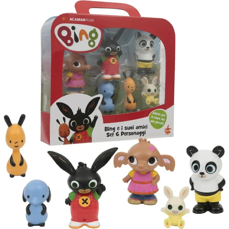 Acquista Ora Bing Set 6 Mini Personaggi con Valigetta Gioco Ideali per Bambini Idea Regalo