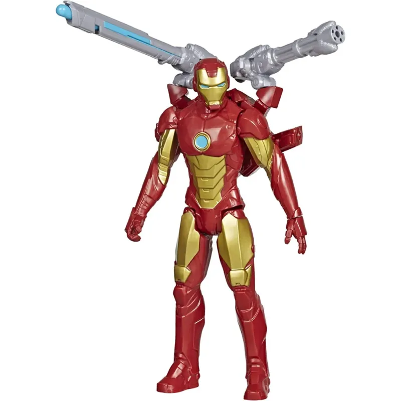 Avengers Iron Man Personaggio Giocattolo Action Figure 30cm e Blaster Titan Hero Offerta Lampo