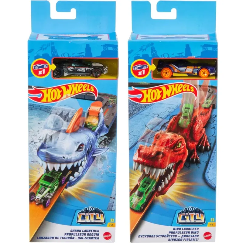 Hot Wheels City Giocattoli Lanciatori con Auto Assortimento Casuale Idea Regalo Economico