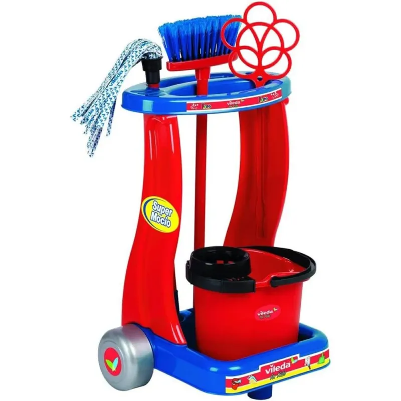 Super Prezzo Trolley Pulizia Vileda for Kids Giocattolo con Accessori Idea Regalo per Bambini