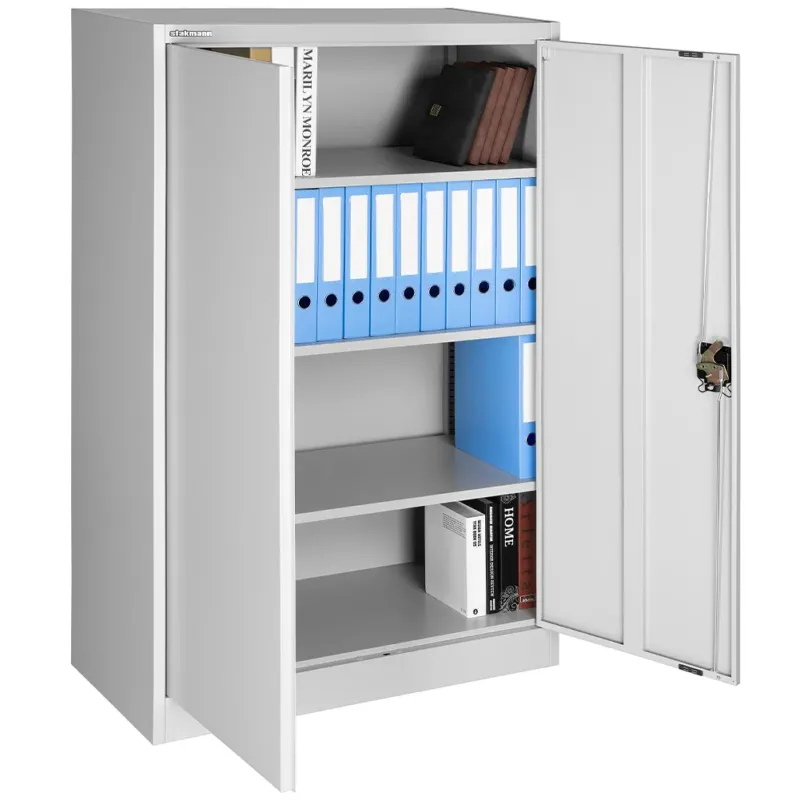 Armadietto in Acciaio Porta Documenti Schedario per Ufficio con Serratura 2 Key Popolare