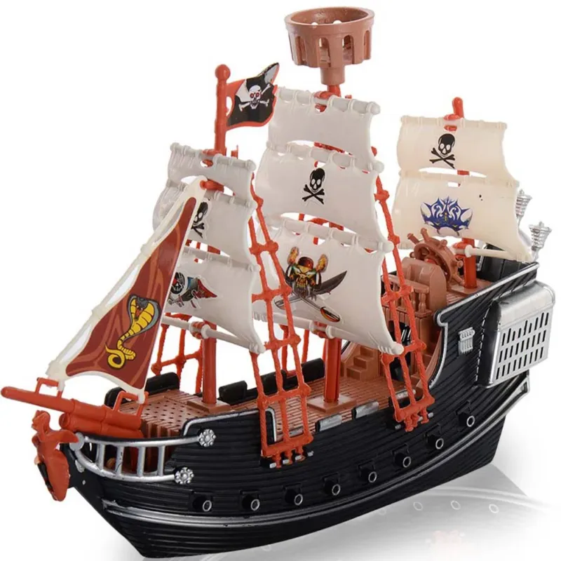 Offerta Lampo Veliero Nave Pirati Dettagliato Realistico Gioco Giocattolo con Due Personaggi