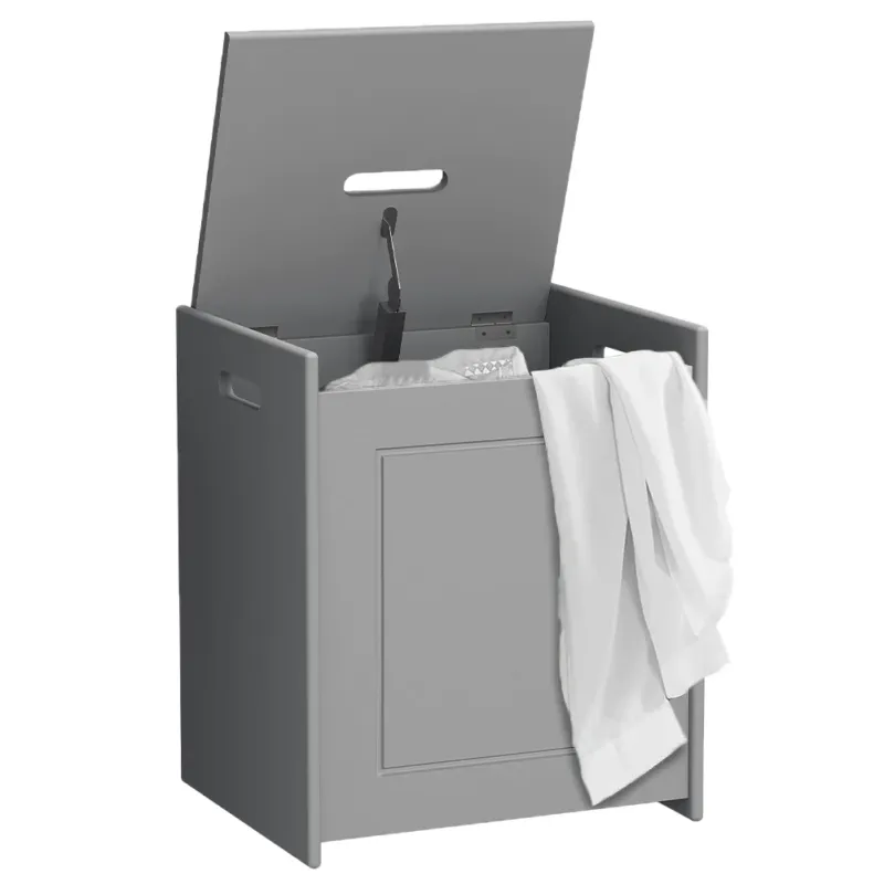 Acquista Ora Cesto Portabiancheria da Bagno Linea Pietra con Coperchio Cesta Salvaspazio