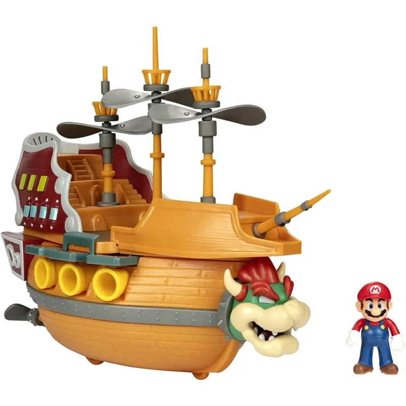 Nintendo Super Mario Deluxe Set da Gioco Bowser Playset Idea Regalo per Bambini Occasione