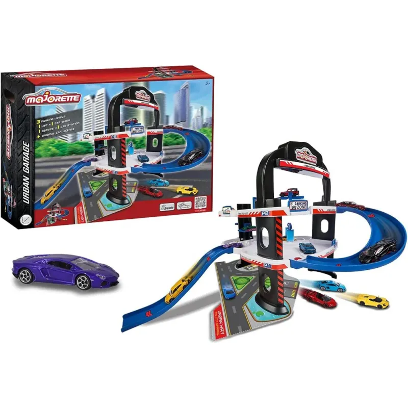 Majorette Urban Garage Auto Giocattolo 3 Piani Parcheggio e Ascensore Idea Regalo Occasione