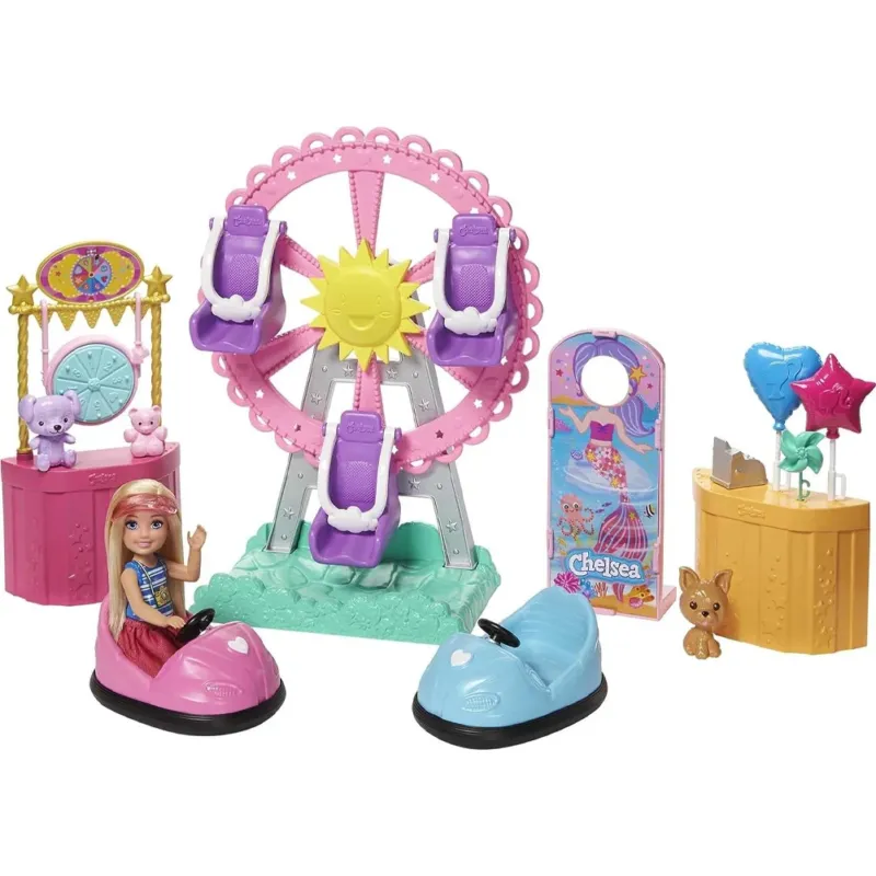 Barbie Playset Luna Park Club Chelsea e Bambola con Accessori Parco Divertimenti Direttamente Dal Produttore