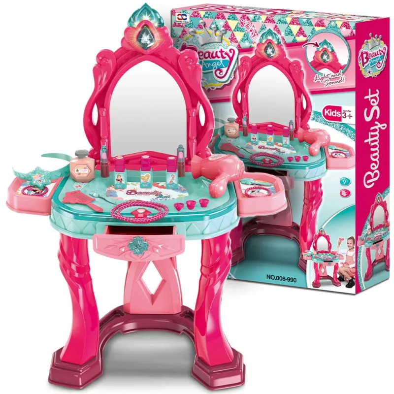 Novità Specchiera Make Up Salone di Bellezza Bambini Musica Luci Giocattolo Idea Regalo