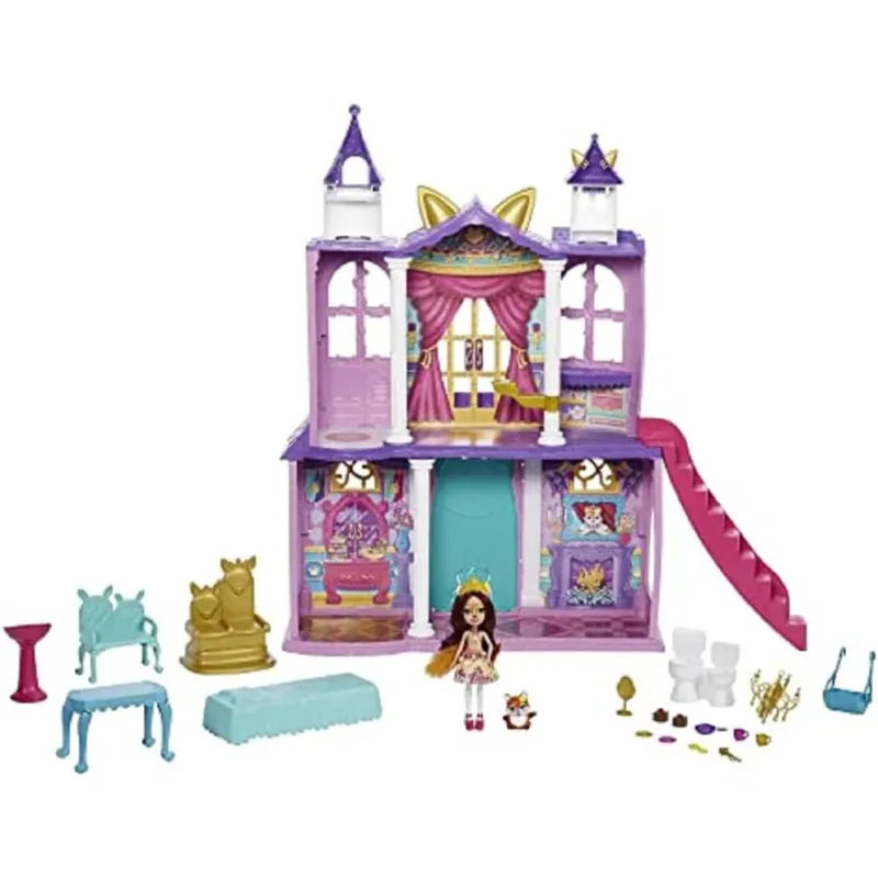 Nuovo Arrivo Enchantimals Royals Playset Castello del Ballo Reale 66 cm con Bambola Felicity