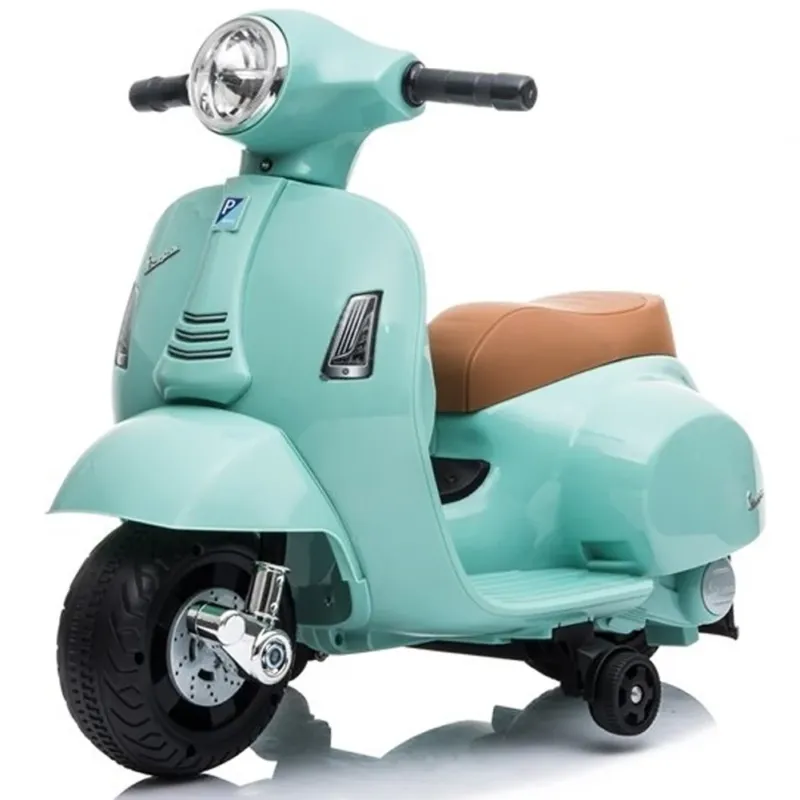Super Prezzo Vespa Elettrica Piaggio 6 Volt per Bambini con Fari e Clacson Colore Verde