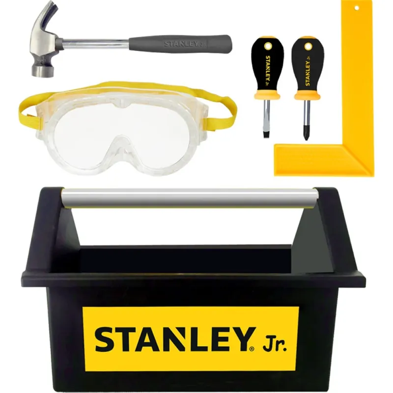 Stanley Jr. Cassetta degli Attrezzi per Bambini Valigetta Attrezzi Giocattolo Spedizione Espresso