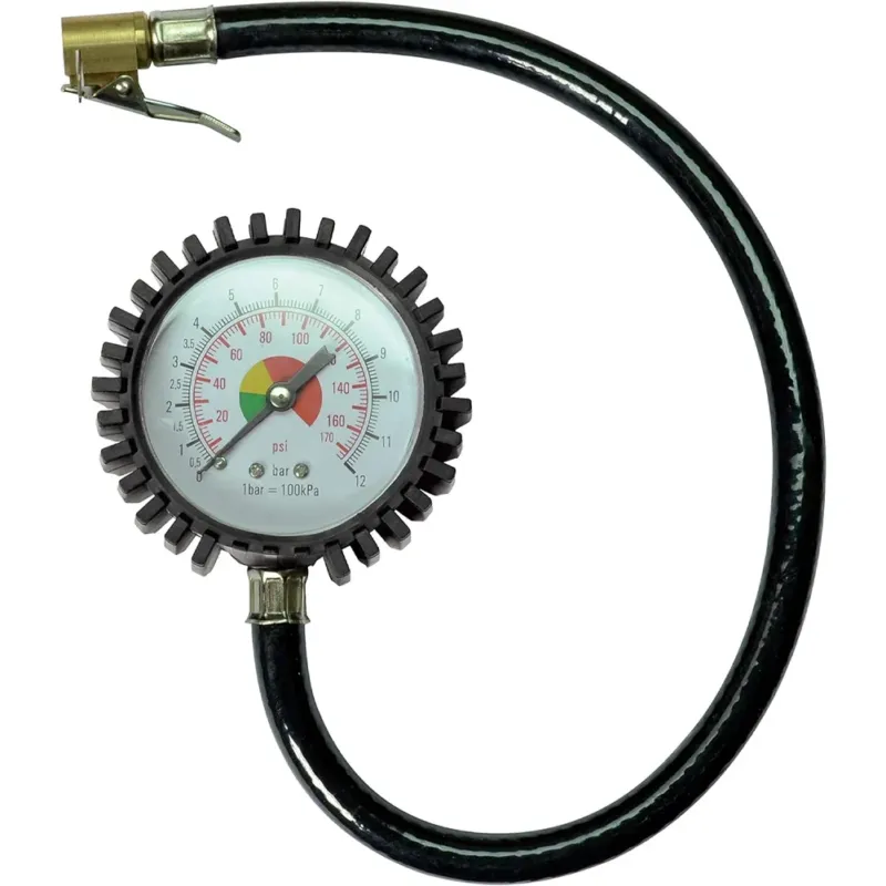 Manometro per Compressore 12 Bar Misuratore di Pressione Gomme Semiprofessionale Prezzo Conveniente