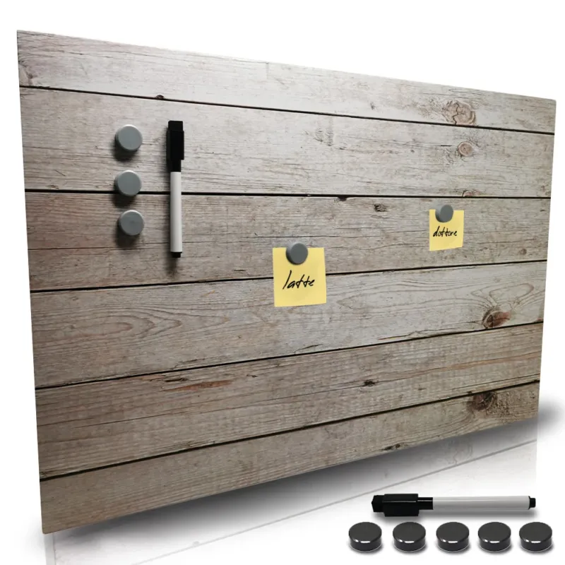 A Buon Prezzo Lavagna Magnetica Stampa Staccionata 60x40cm 1 Pennarello Cancellabile 5 Magneti
