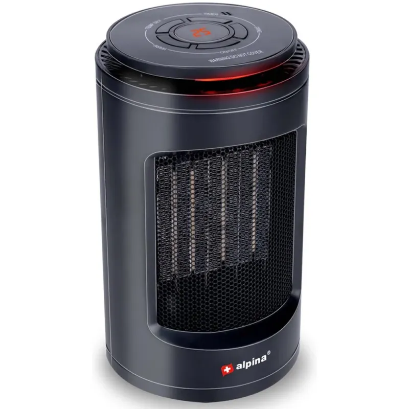 Termoventilatore Elettrico Portatile Compatto Aria Calda e Fredda con Timer 1200W Ultimissimo Modello