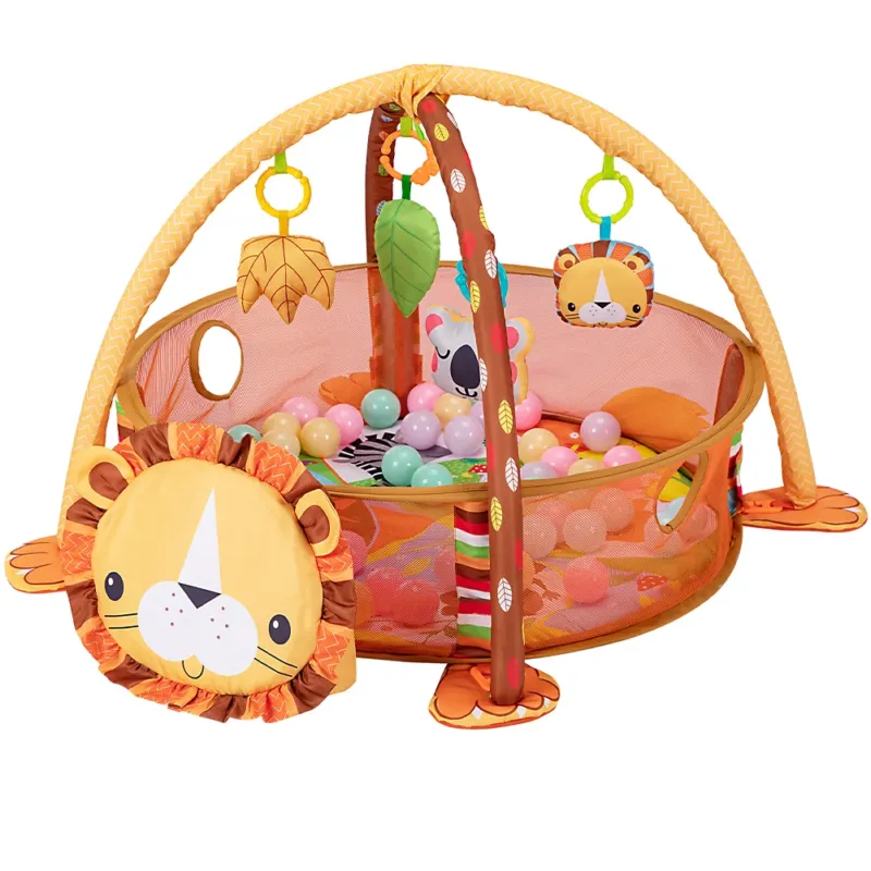 Palestrina Box Tappeto Neonato Bambino Leoncino Fitch Baby con Recinto Palline Spedito Oggi