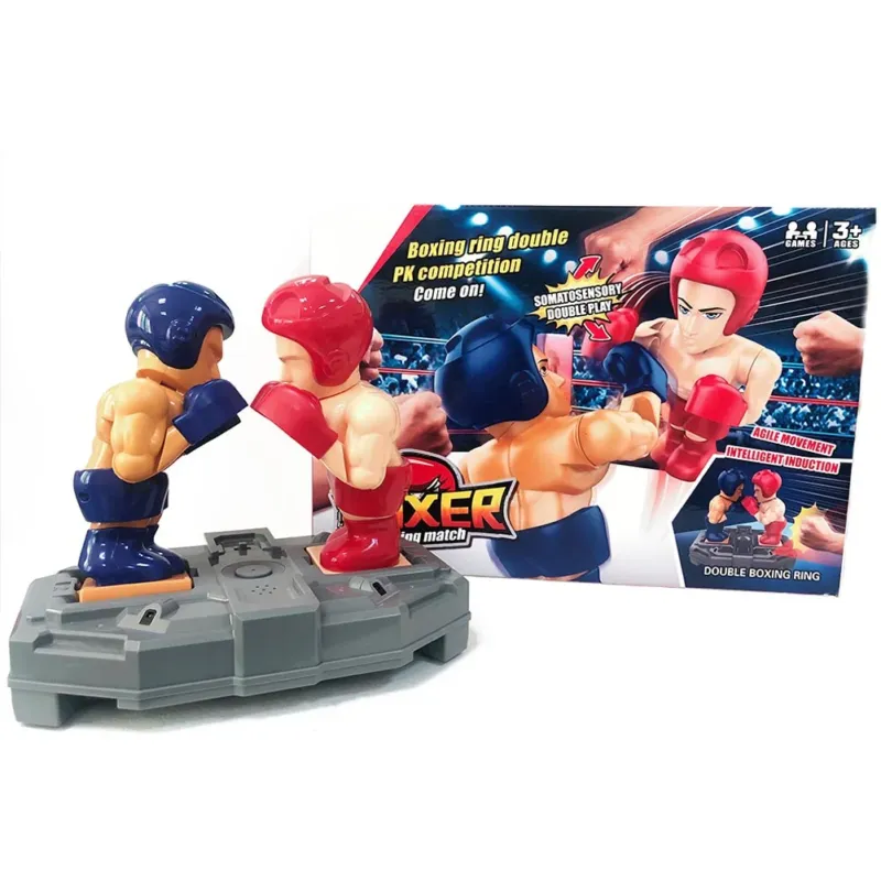 Spedito Oggi Giocattolo Elettrico Boxe Pugili Pugilato Combattimento per Bambini Interattivo