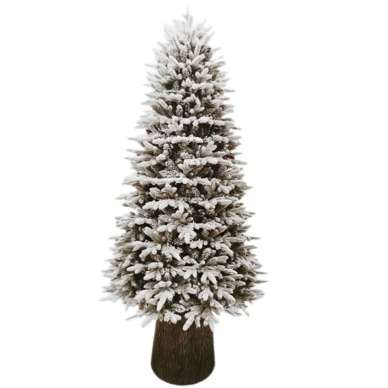 Popolare Albero di Natale 180 cm con Tronco Super Folto Las Vegas Snow 1687 Rami Innevato