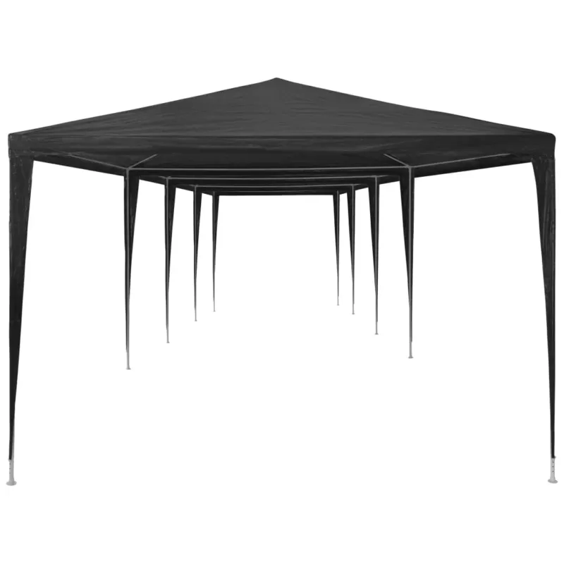 Tenda per Feste in PE Resistente Alla Ruggine Antracite 3x12 m 2 m Promozione Esclusiva
