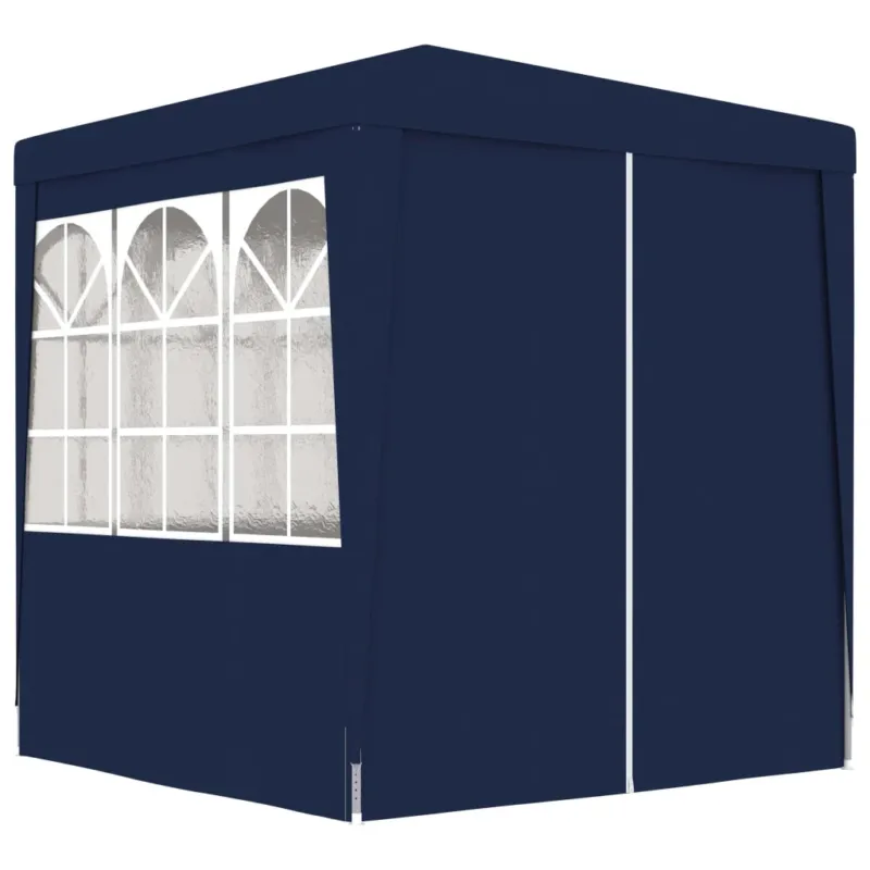 Solo Oggi Gazebo Professionale con Pareti Blu Resistenti ai Raggi UV 90 g/m² 2,5x2,5 m