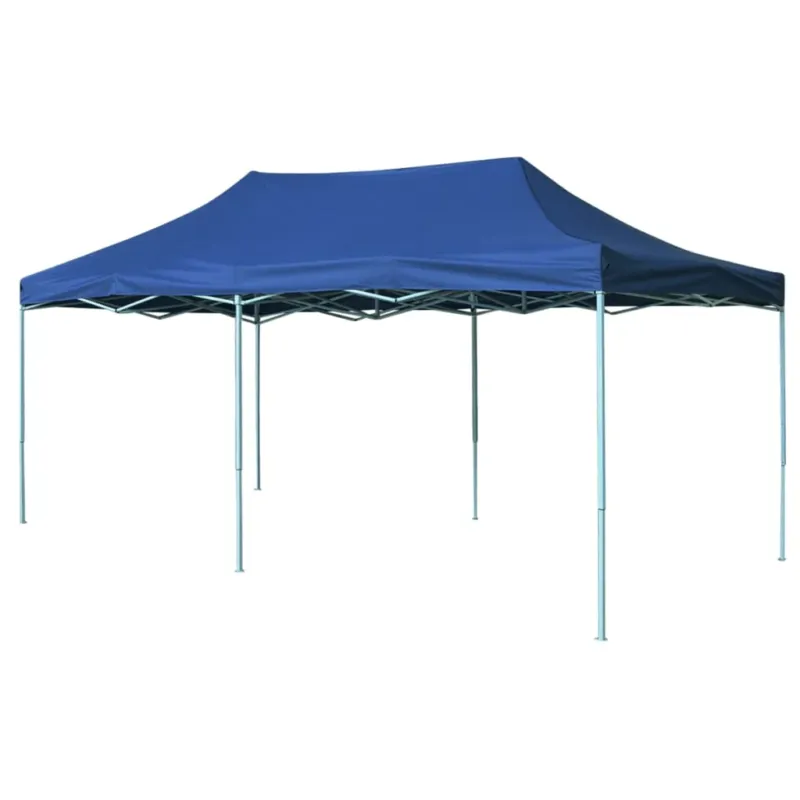 Consegna Rapida Tenda Pieghevole Blu Acciaio Verniciato in Polvere Pop-Up 3x6 m