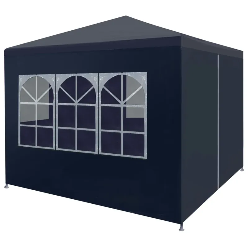 Tendone Blu per Feste Resistente All‘acqua re ai Raggi UV 3x3 m 2 m Ultima Occasione