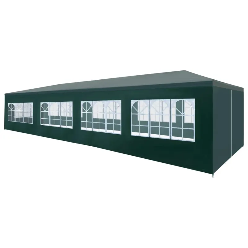 Consegna Rapida Tendone per Feste Verde Resistente All‘acqua e ai Raggi UV 3x12 m 2 m