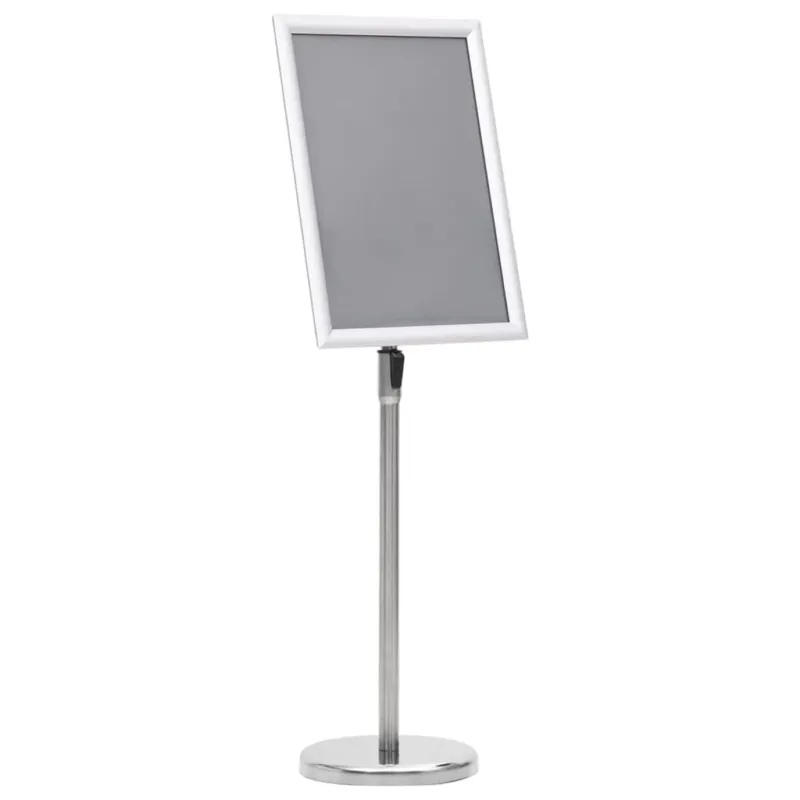 Espositore con Piedistallo per Poster Formato A3 Argento in Lega di Alluminio Sconto