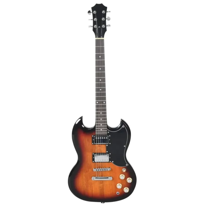 Compra Oggi Stesso Chitarra Elettrica per Principianti e Custodia e Accessori Marrone Nera 4/4 39"