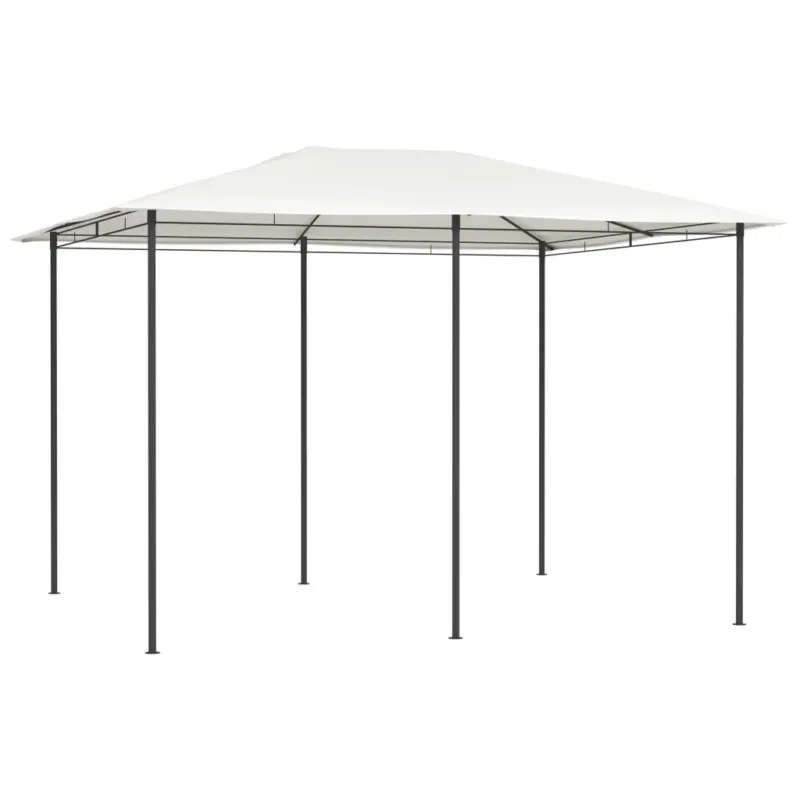 Gazebo 3x4x2,6 m Crema in Tessuto e in Accio 160 g/m² 2 m Ultime Pezzi