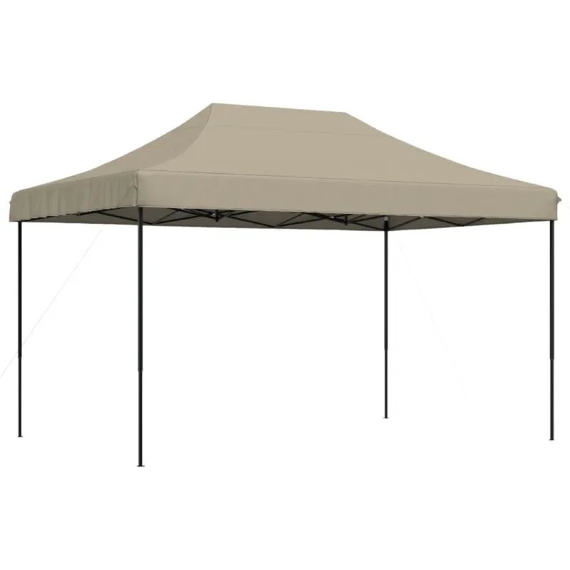 Bestseller Tenda da Festa Pieghevole Pop-Up Tortora in Tessuto Oxford 292x292x315 cm