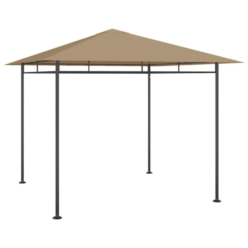 Gazebo 3x3x2,7 m Grigio Talpa Materiale in Acciaio e Tessuto 180 g/m² Ultimissimo Modello