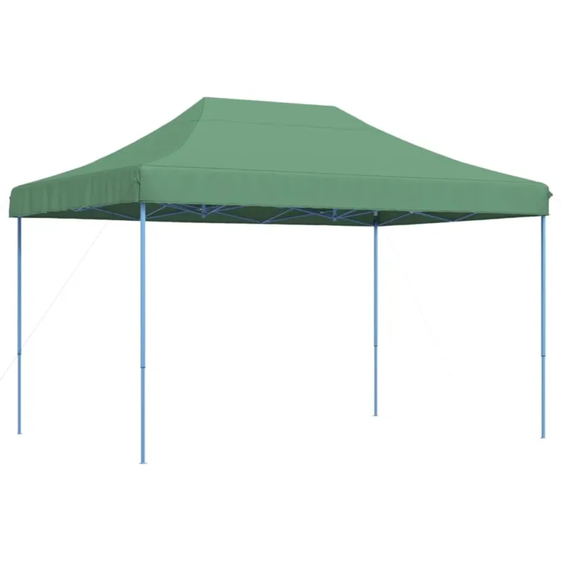 Tenda da Festa Pieghevole Pop-Up Verde Struttura Blu 410x279x315 cm Affare