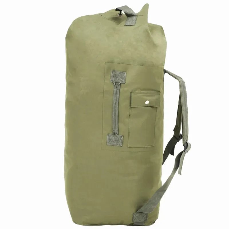 Borsone da Viaggio Militare 85 L Verde Oliva con Spallacci Resistenti Promozione Esclusiva