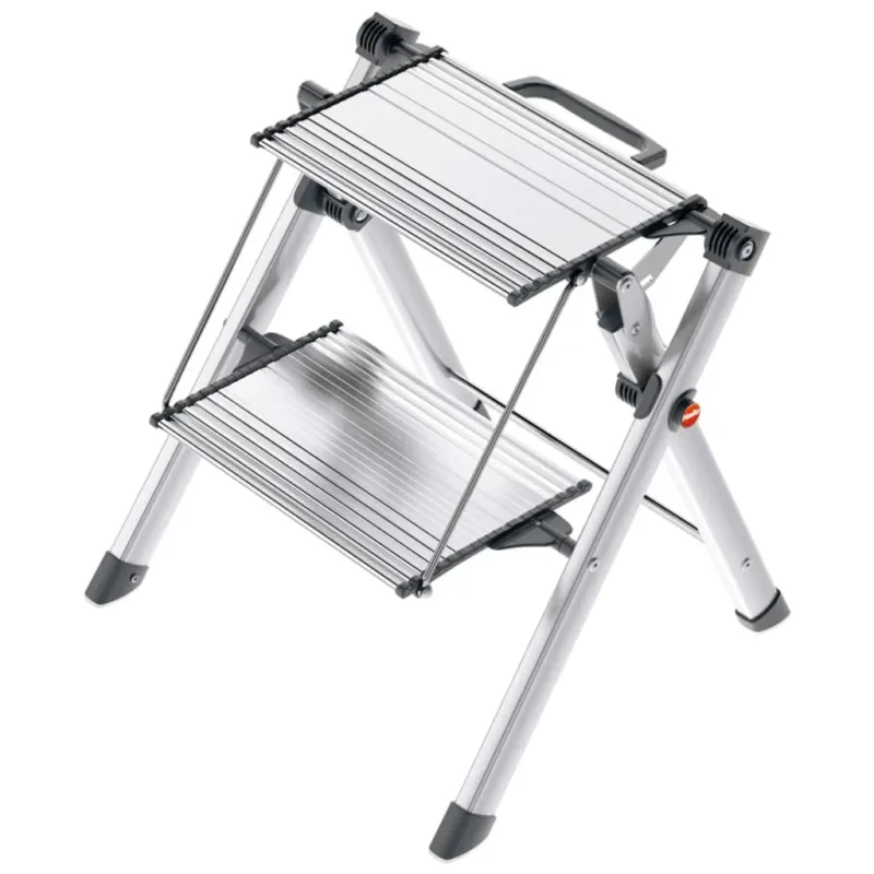 Scaletta Pieghevole 2 Gradini Mini Comfort in Alluminio 45 cm Professionale