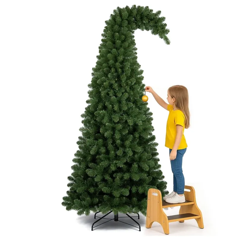 Albero di Natale Grumpy Verde Punta Ricurva 210cm Addobbo Natalizio 1100 Punte Compra Online