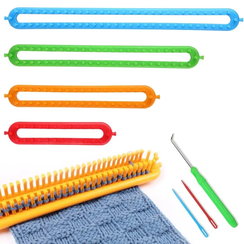 Set Telaio Maglia Uncinetti 4pz + Accessori Ferri Ago Unicnetto Sciarpa Guanti Compra Oggi Stesso