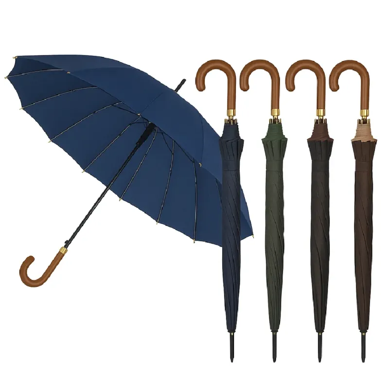 Offerta Speciale Kit 4 Ombrelli Grandi Automatici Antivento Uomo Donna 16 Stecche Fibra di Vetro