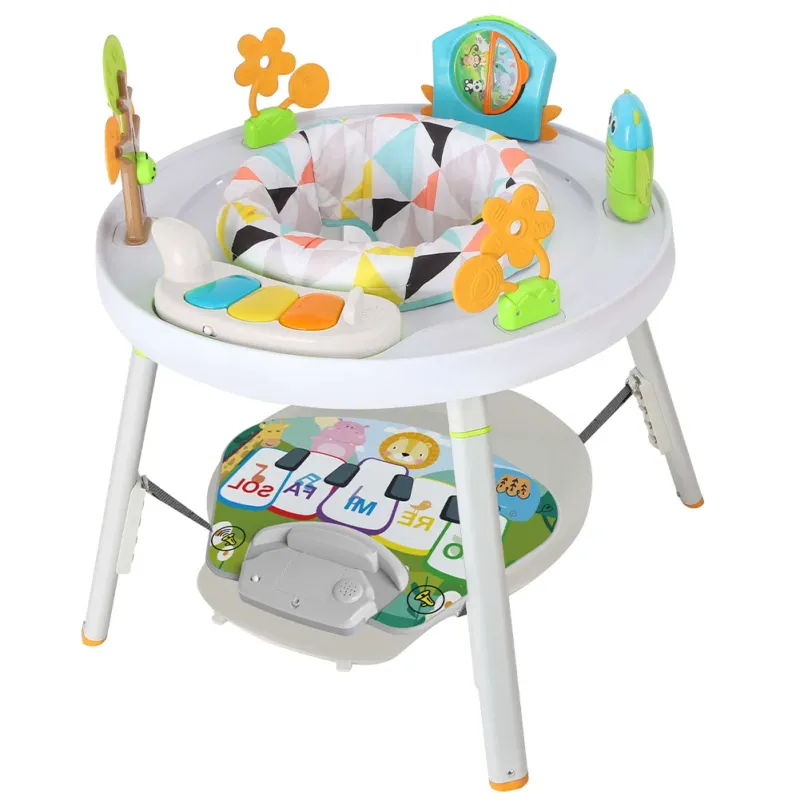 Reso Gratuito Centro Attività per Bambini e Neonati 3in1 Seduta Giocattoli e Tastiera Musicale