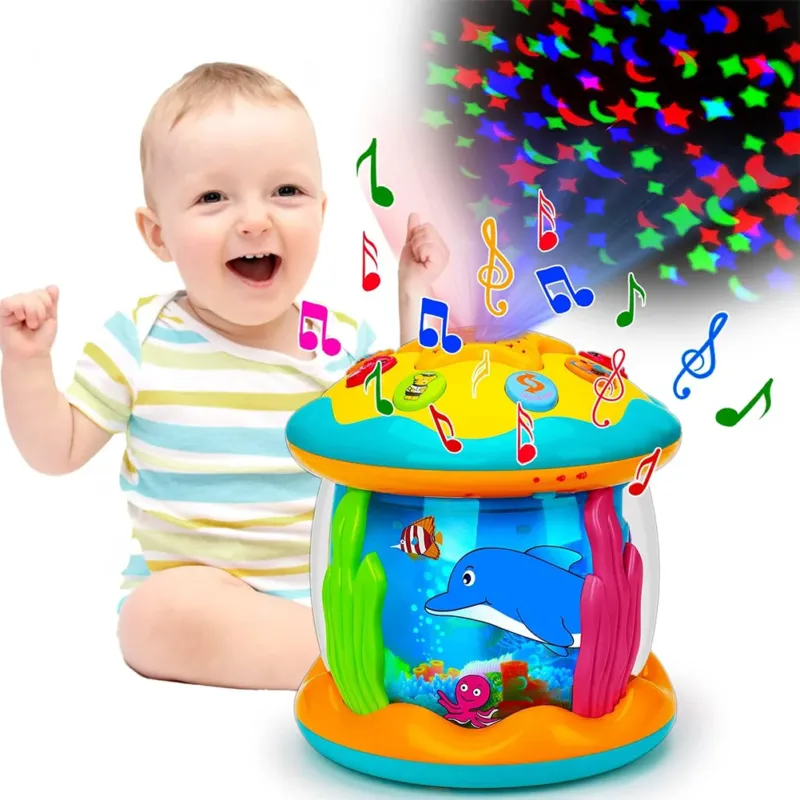 Ocean Paradise Giocattolo Rotante con Led Bambini 2 Colori Assortiti Idea Regalo Professionale