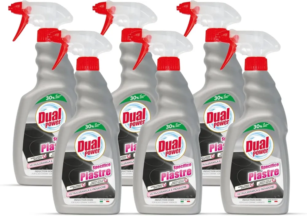 6 x 500ML Pulitore Specifico Piastre, Detergente Ideale per la Pulizia Ordina Subito