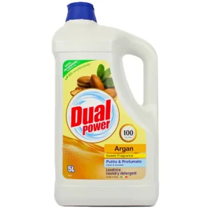 1 x Dual Power Detersivo Bucato Lavatrice Professional Perle D‘argan 100 Lavaggi 5 Lt Professionale