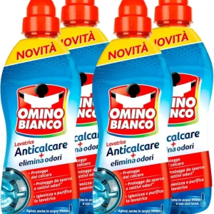 Ordina Subito 4 X Omino Bianco, Anticalcare Lavatrice Gel, Protegge da Calcare, Sporco e Cattivi Odori