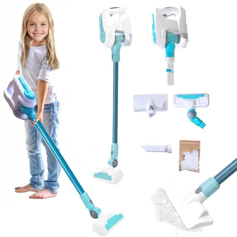 Quantità Limitata Aspirapolvere Giocattolo per Bambini Testine Cambiabili Luci e Suoni Idea Regalo