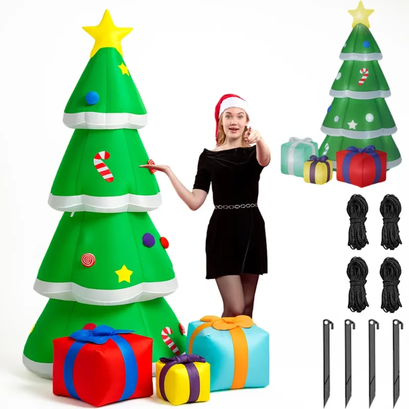 Bestseller Gonfiabile Albero di Natale XXL Decorazione LED Natalizia Addobbo Esterno 240 cm