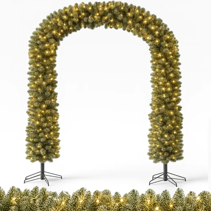 Arco Natalizio Innevato 200x240 cm con 1166 Punte e 420 LED Decorazione Natale Nuovo Arrivo