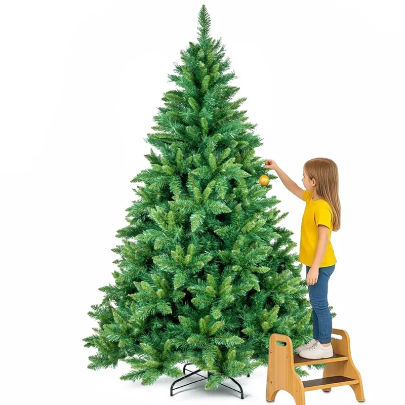 Acquista Ora Albero di Natale Verde Canberra 240 cm Foltissimo con 1586 Punte Rami Innesto